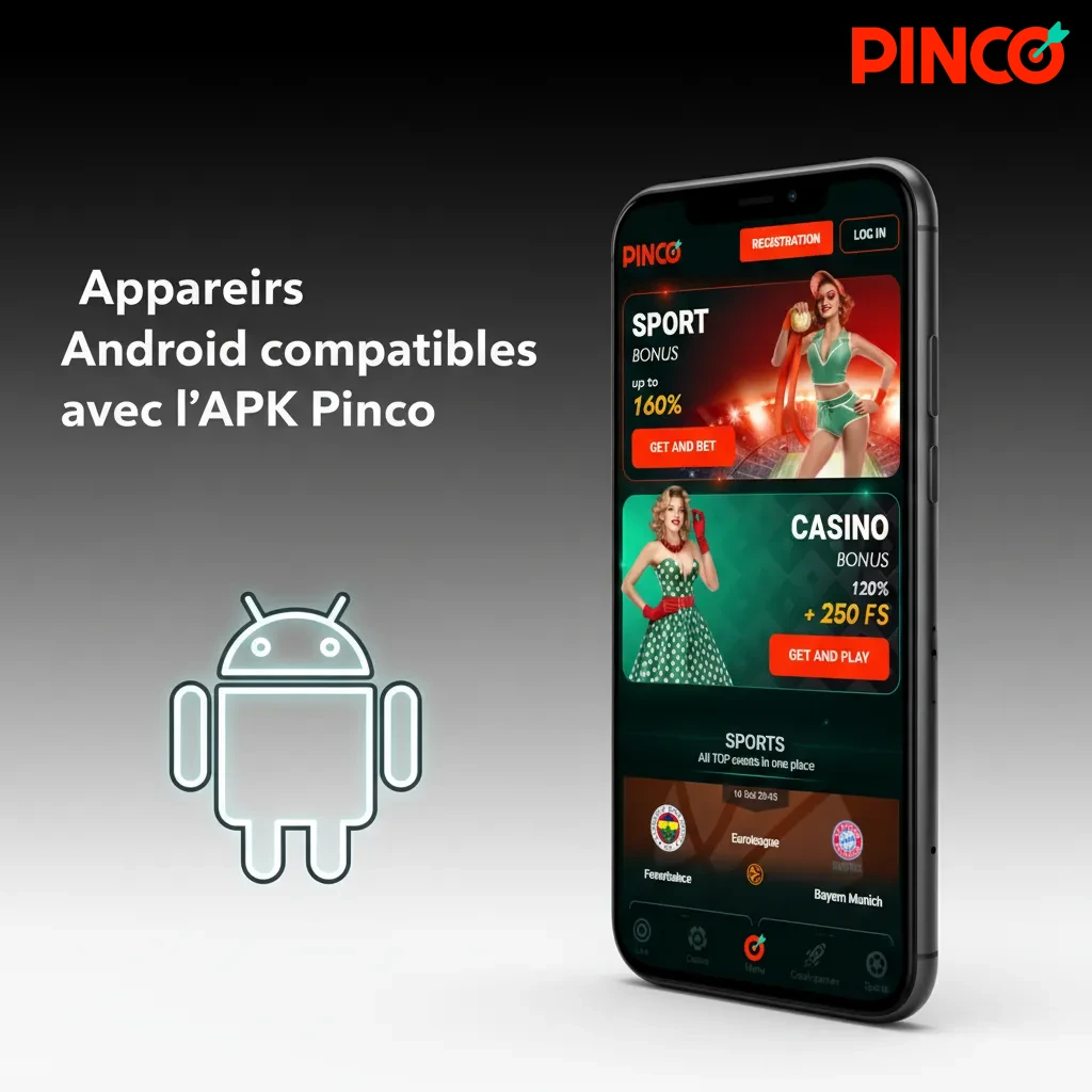 Liste des appareils Android compatibles avec l’APK Pinco: Samsung S24, Sony Xperia 1 V, Pixel 8, Huawei P50, etc.