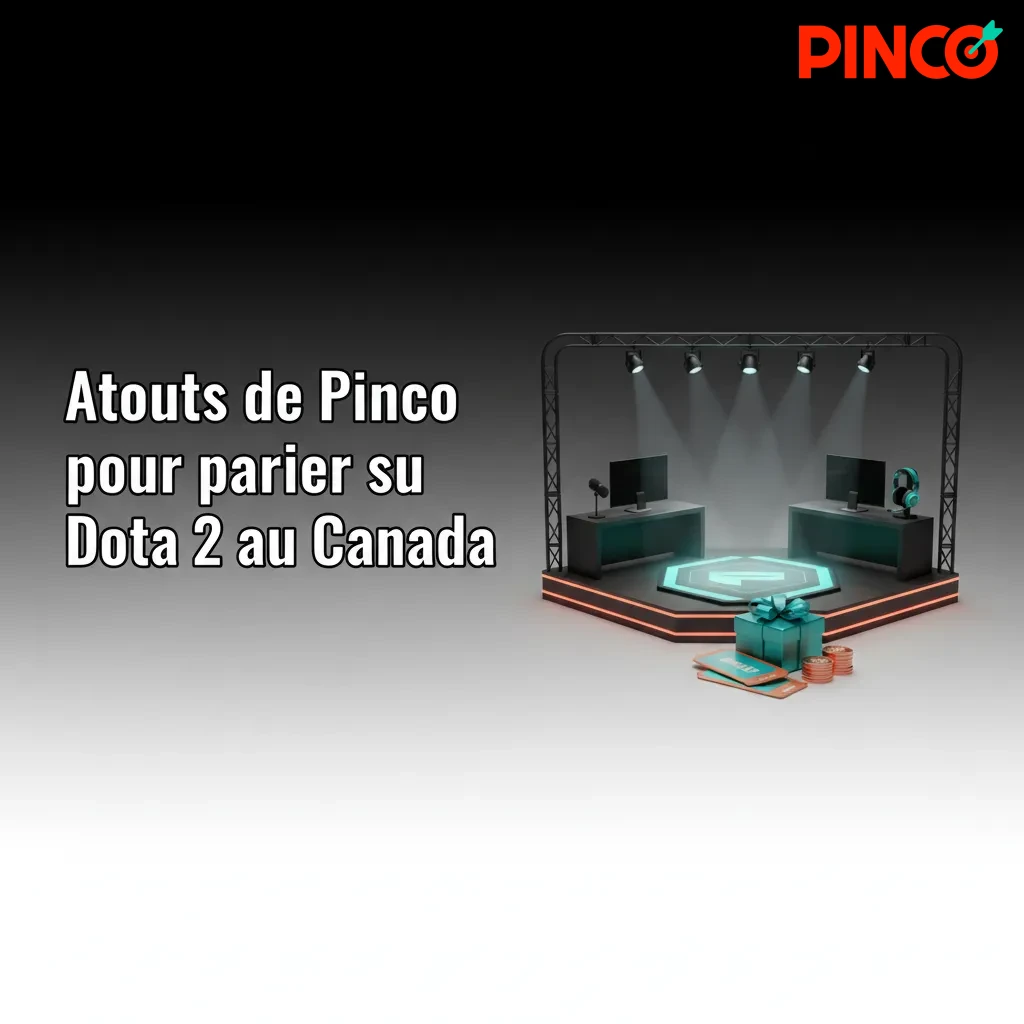 Bannière Pinco: paris Dota 2 au Canada, bonus 7 500 $ CA + 250 FS, paiements locaux et app mobile, assistance 24/7
