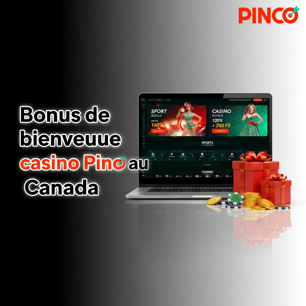 Bannière bonus Pinco Canada: jusqu’à 7 500 $ + 250 tours gratuits, mise 35x, dépôt min. 20 $, validité limitée.