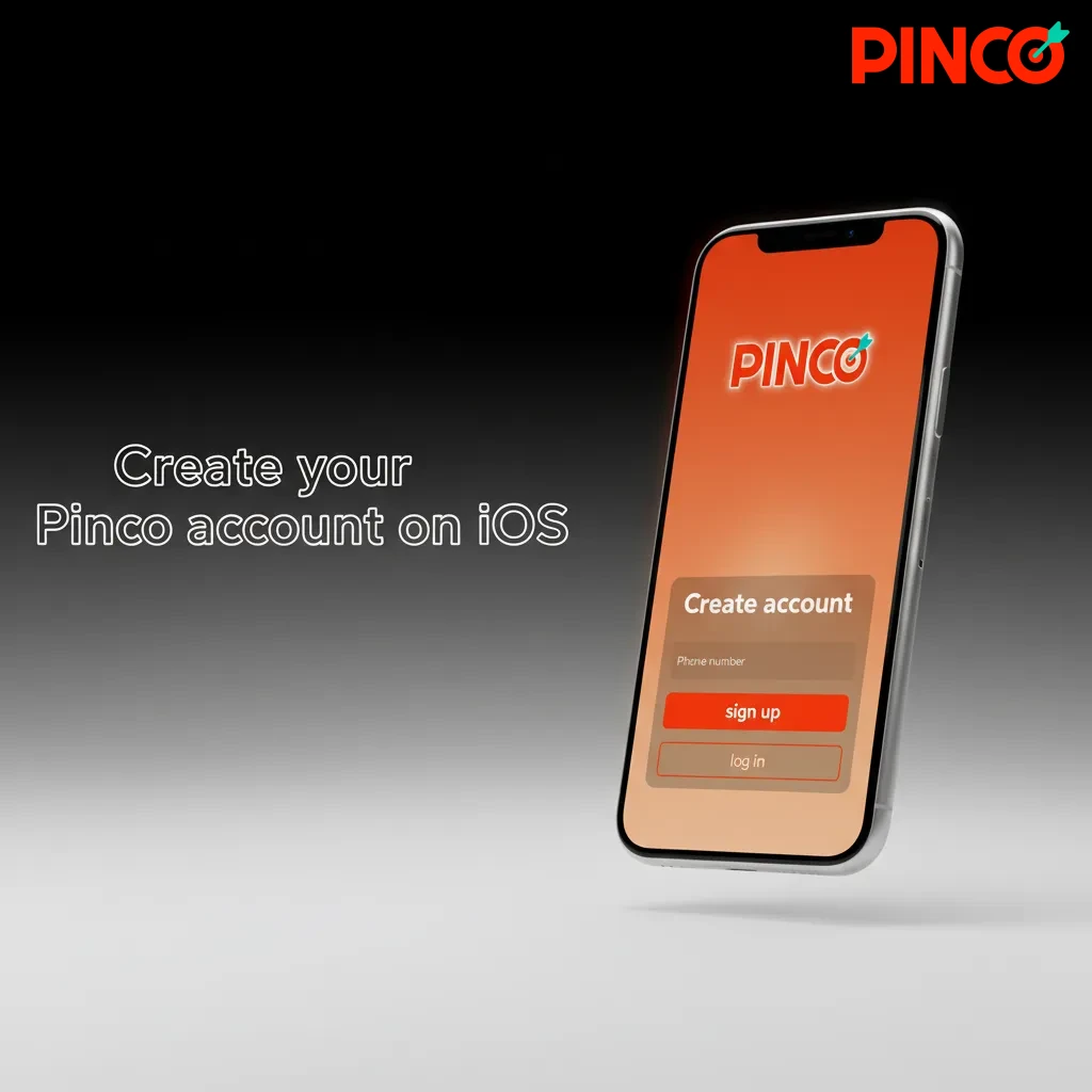 iOS Pinco sign-up screen with fields for email, phone, password, name, DOB, address, CAD currency, and deposit limits