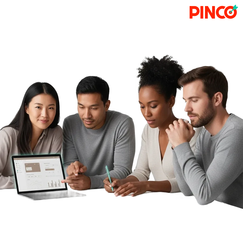 Pinco Canada sportsbook and casino app for Android and iOS; C$7,500 + 250 FS welcome bonus, maple leaf backdrop.