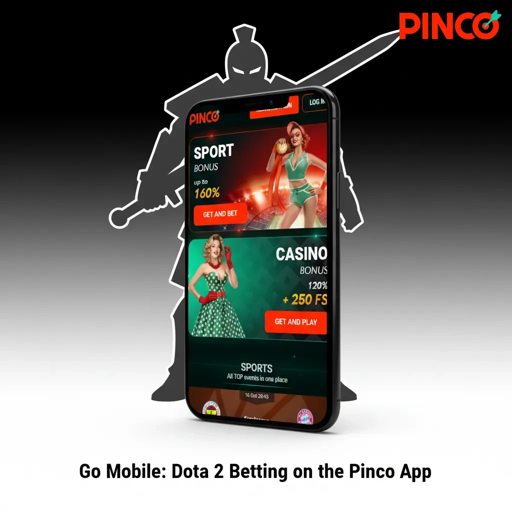 Smartphone showing Pinco esports app with Dota 2 live odds, cash-out, kill totals, and CAD deposits in Canada.