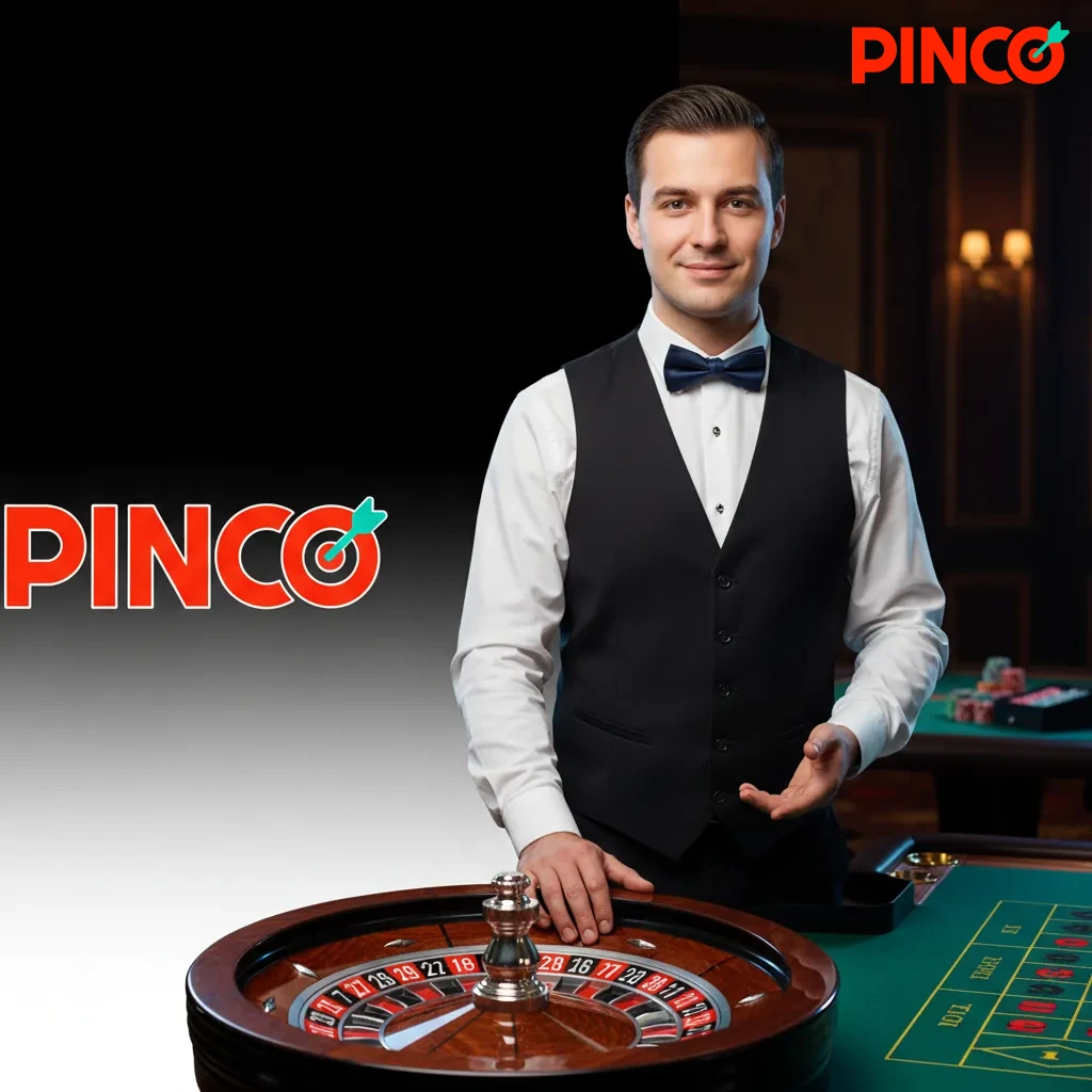 Live dealer casino at Pinco: HD streams with pro dealers for Blackjack, Roulette, Baccarat, Crazy Time, Texas Hold'em.