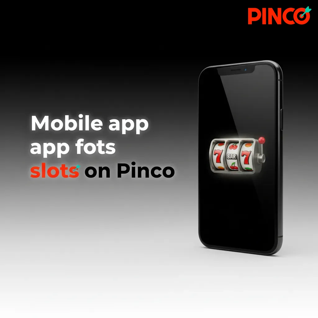 Pinco slots mobile app UI on phone, showing lobby, search, filters, cashier, and slot gameplay.
