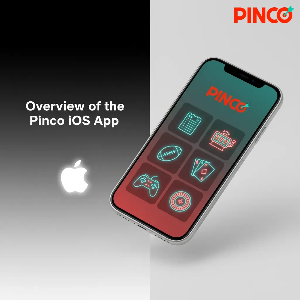 Pinco iOS app on iPhone and iPad showing sports, live odds, slots, tables, cashier, support; fast bet slips, secure payments