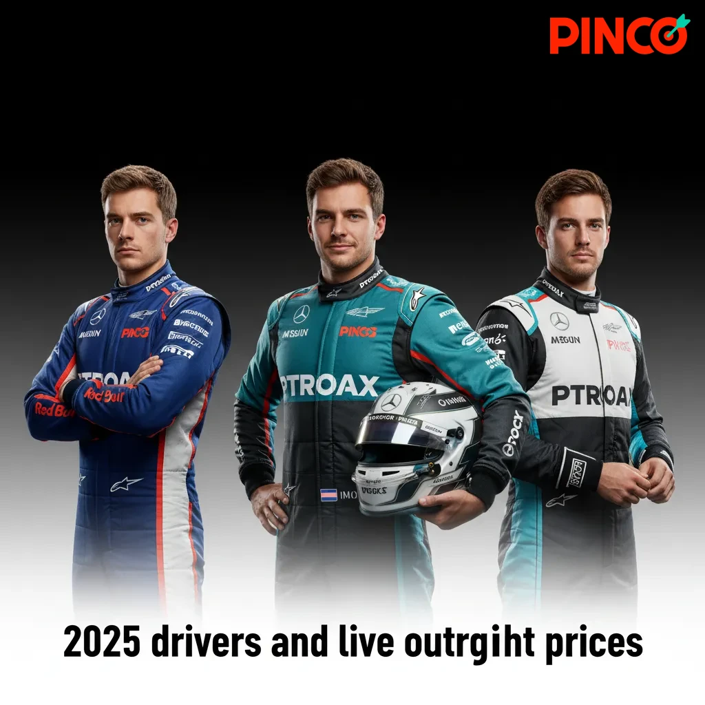 Expected 2025 F1 driver grid by team with live outright prices; some seats TBA.