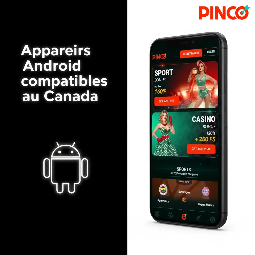 Appareils Android compatibles au Canada: Galaxy S21–S23, A54, Pixel 6–8, OnePlus 9–11, Moto G Power, Redmi Note 12, etc.