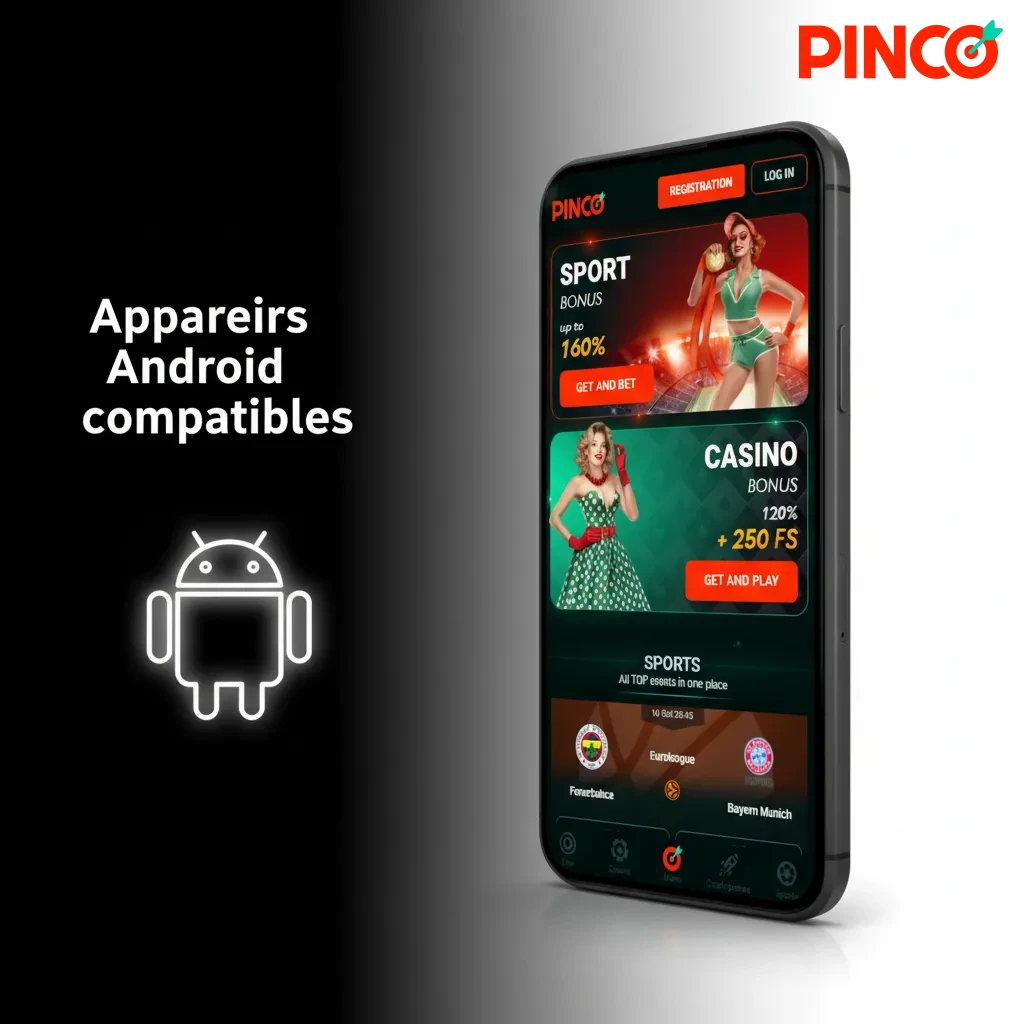 Liste d'appareils Android compatibles avec la PWA Pinco, incluant Galaxy S10/S20/S21, Pixel 4-6, OnePlus 7T/8, P30 Pro.