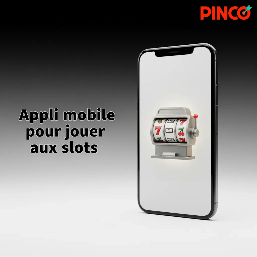 Écran de smartphone montrant l’appli de slots: lobby, onglets, filtres, mise, bouton Spin, suivi des gains en temps réel.