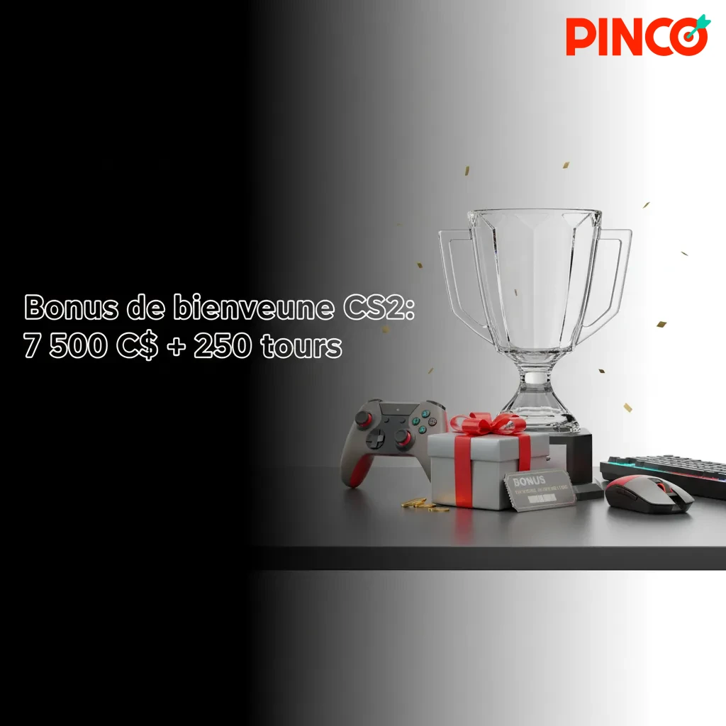 Bannière Pinco: bonus de bienvenue CS2 jusqu’à 7 500 C$ + 250 tours gratuits. Offre nouveau joueur, conditions applicables.