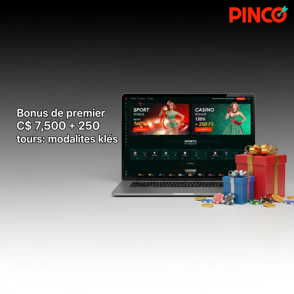 Bonus casino premier dépôt: 100% jusqu’à C$7,500 + 250 tours gratuits. Dépôt min C$20, 35x en 7 j, mise max C$5 par tour.