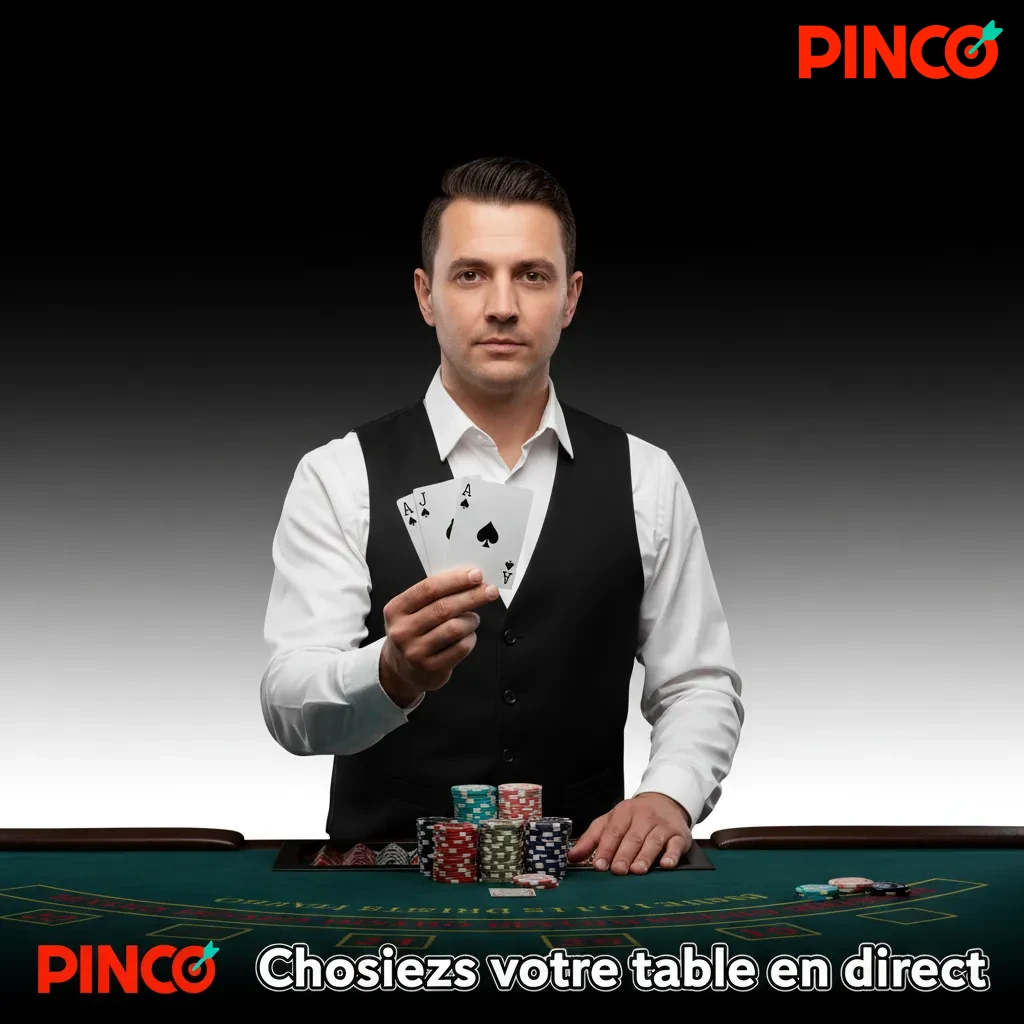 Lobby de casino en direct: choix de tables roulette, blackjack, baccarat, poker, jeux TV et dés, filtres et fournisseurs.