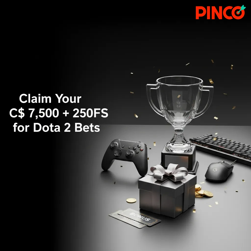 Pinco Canada welcome offer: Claim up to C$7,500 + 250 free spins for Dota 2 bets. Register, opt in, deposit via Interac/Visa.