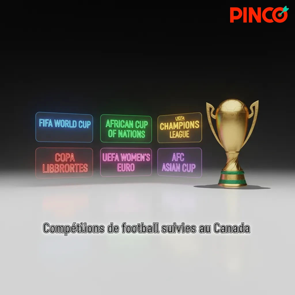 Aperçu des compétitions de football suivies au Canada: FIFA, UEFA, MLS, CPL et cotes en direct sur Pinco.