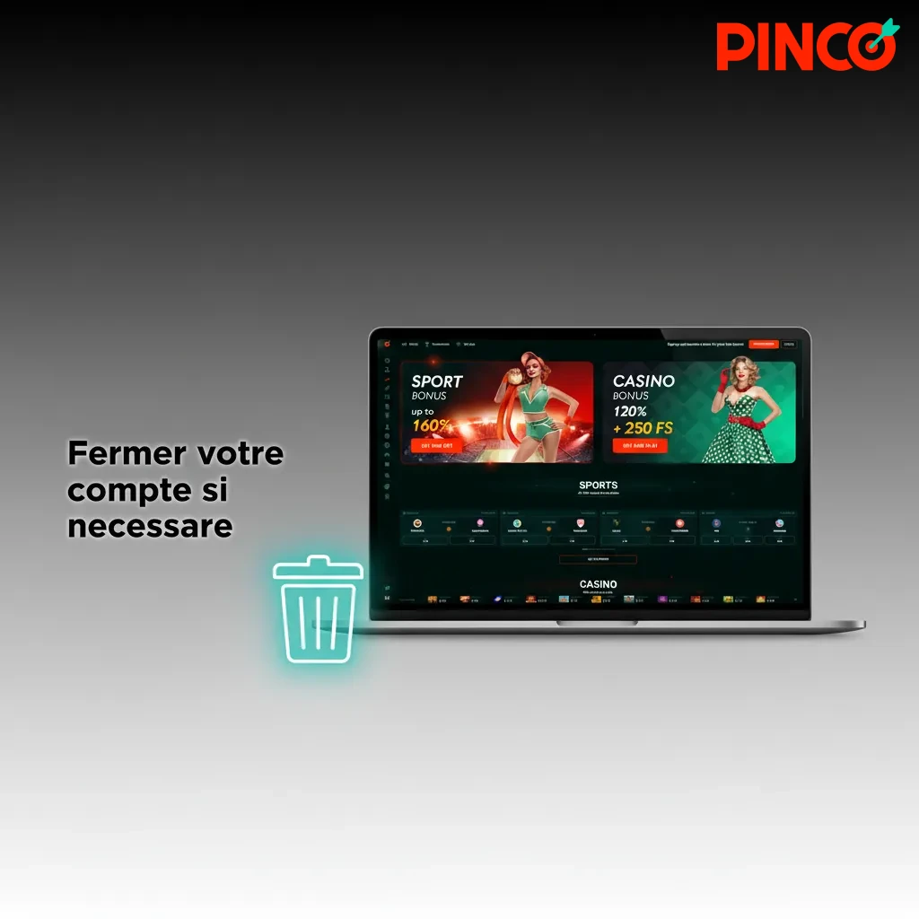 Étapes pour fermer votre compte: aide, choix suspension/exclusion/fermeture, vérif. retraits/solde, email de confirmation.