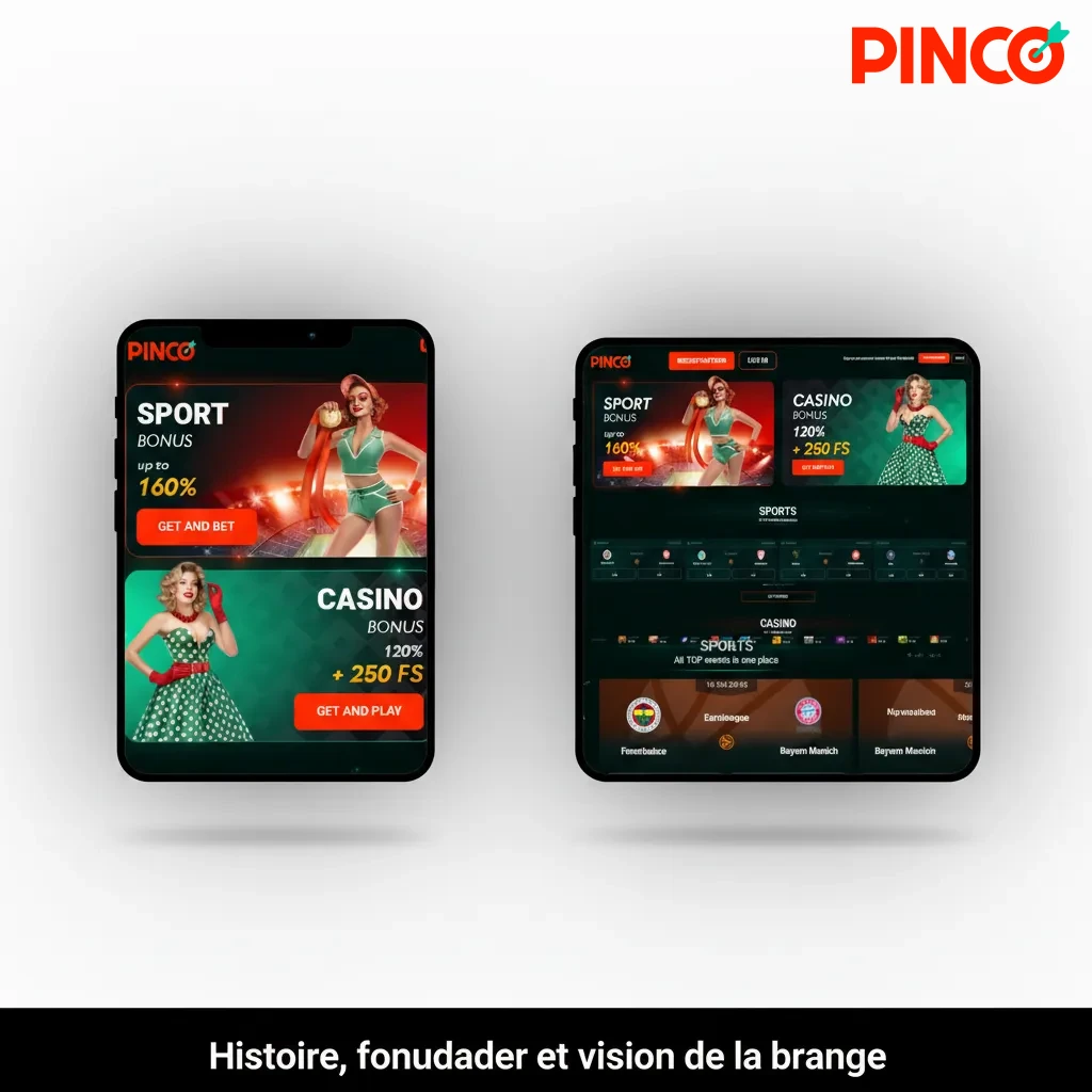 Fondateur et vision de Pinco: licence reconnue, croissance, équipe dirigeante et stratégie de jeu responsable au Canada.