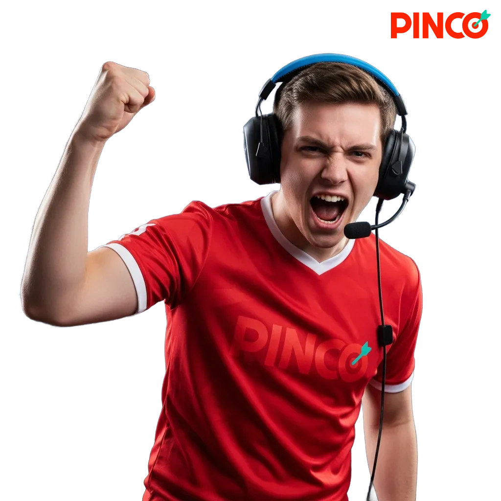 Bannière Pinco e-sport Canada: bonus C$7 500 + 250 tours gratuits, appli mobile pour parier partout, cotes élevées.