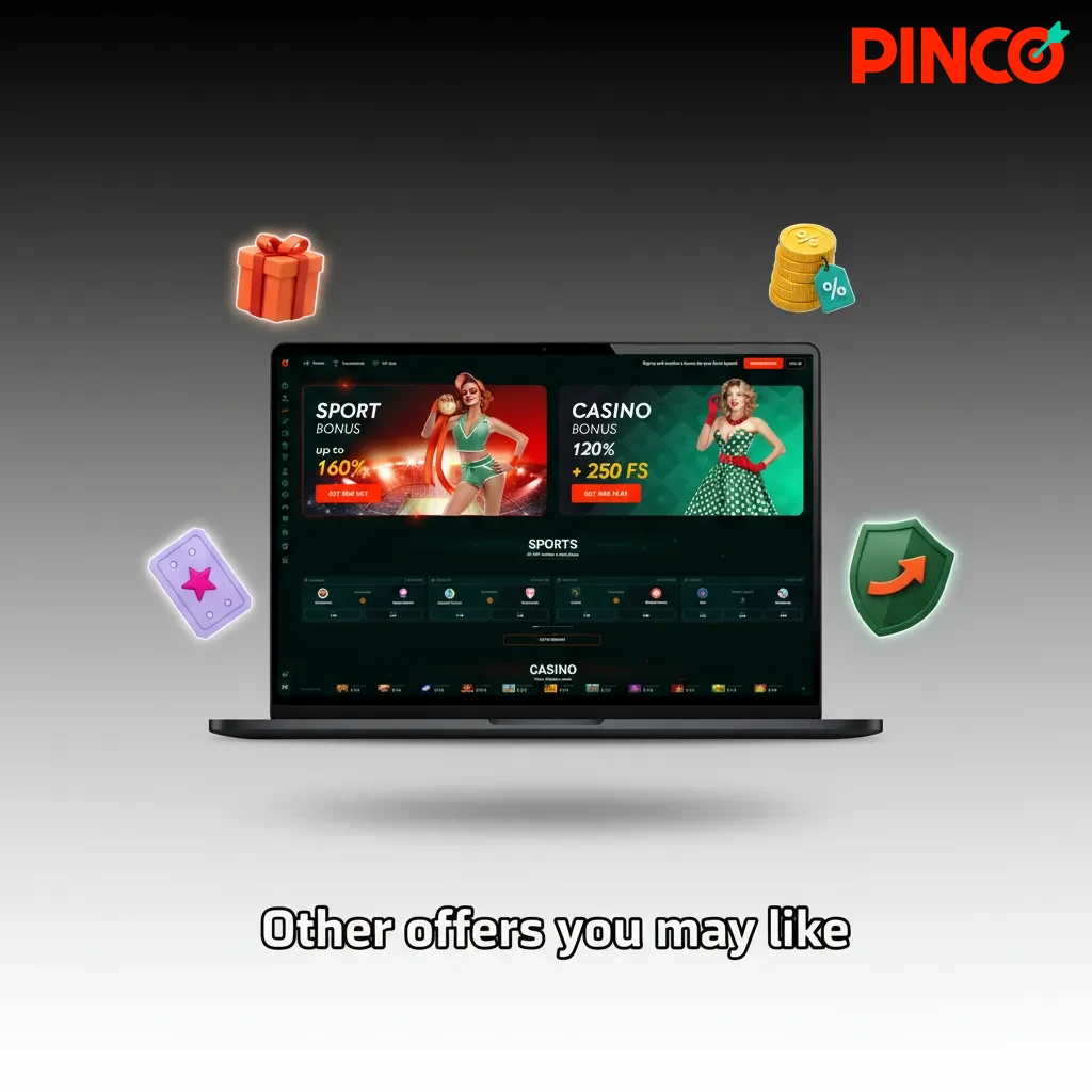 Pinco Canada offers: Weekly Reload, Free Spins, Table/Live booster, Cashback. Check account promotions for details.