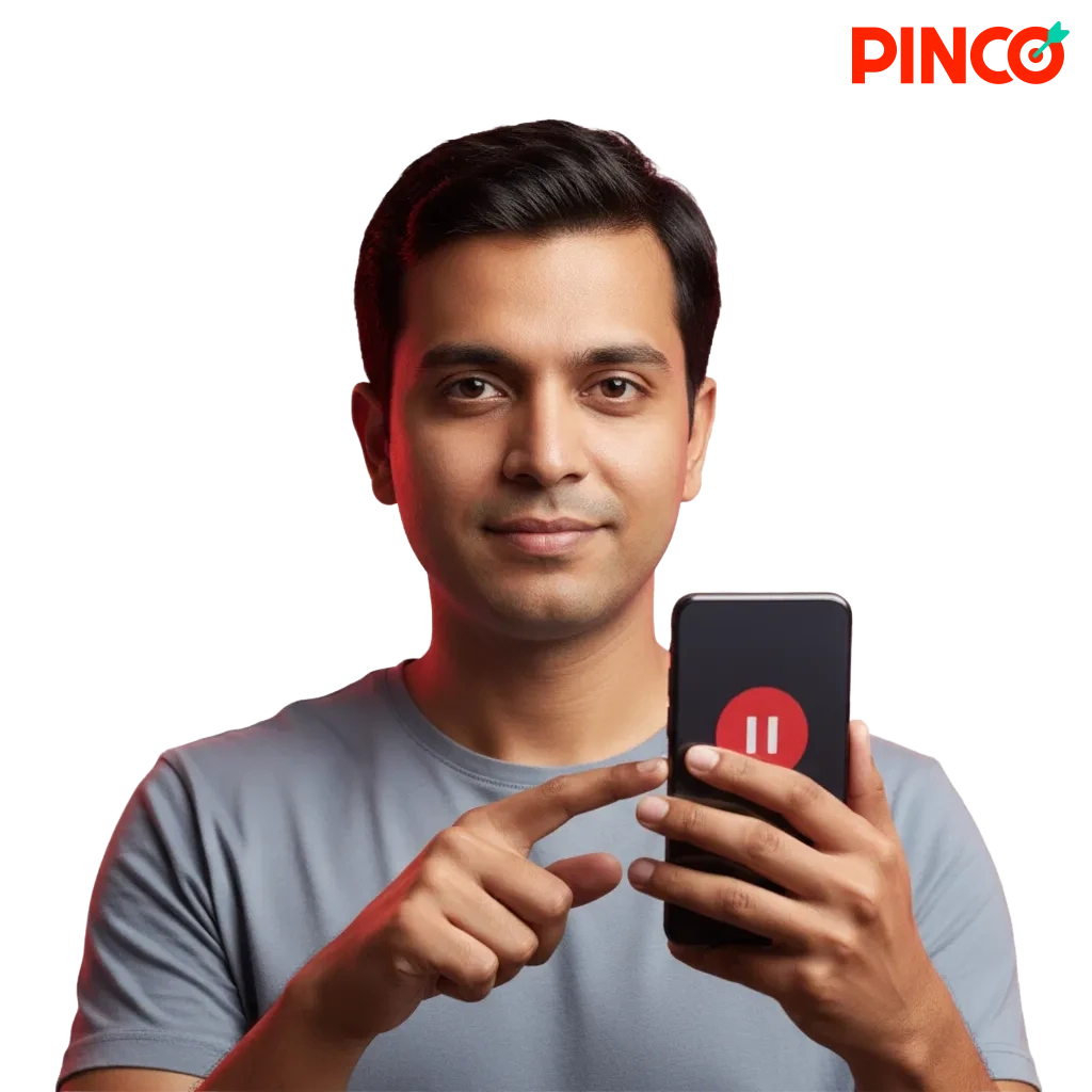 Pinco's responsible play tools in Canada: deposit limits, time-outs, reality checks, self-exclusion.