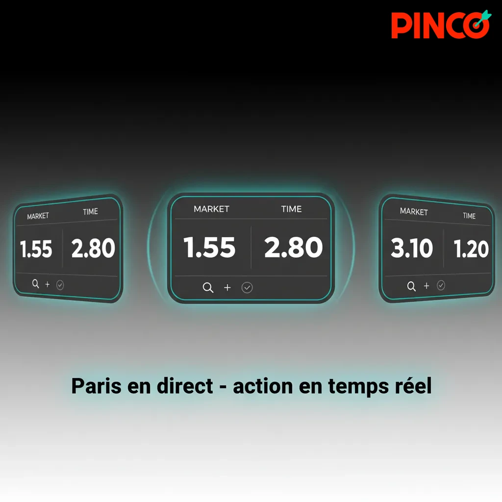 Interface de paris en direct montrant cotes en temps réel, Cash Out et coupon pour hockey, basket, tennis et soccer.