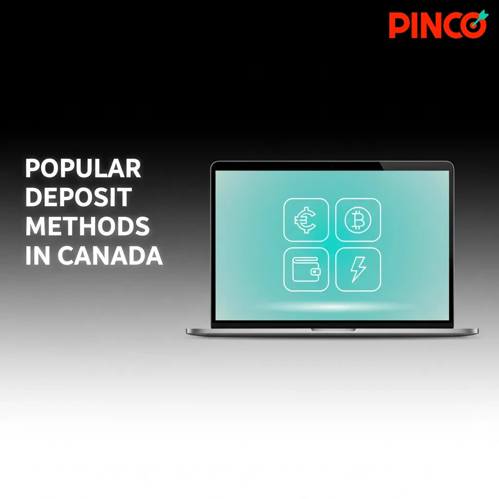 Infographic of popular Canadian deposit methods: Interac e-Transfer, AutoDeposit, Visa Debit, Mastercard; fast approvals