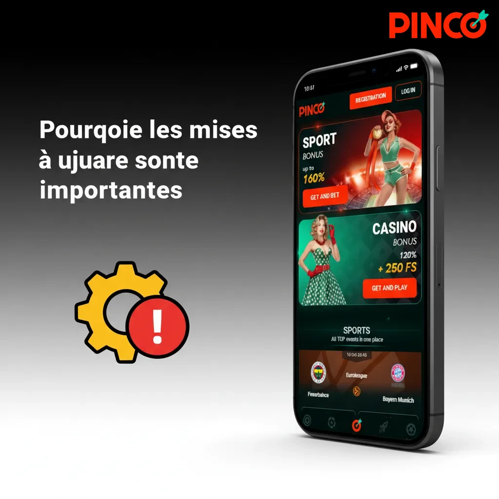 Mises à jour corrigent bugs, accélèrent l’app, ajoutent jeux/fonctions, renforcent sécurité et stabilité des paris.