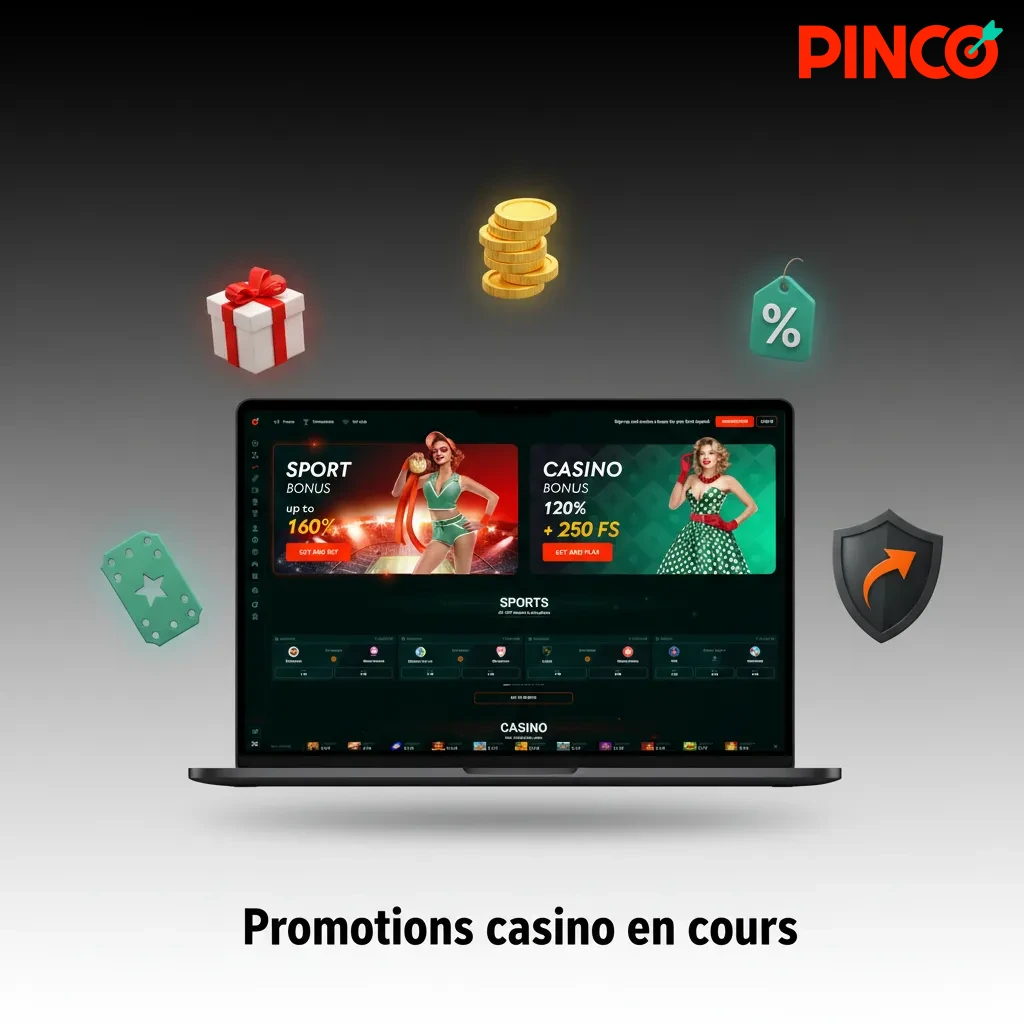 Bannière Promotions casino: recharge week-end 50% jusqu’à 500 C$, cashback 10%, 40 tours gratuits, high roller 30%, live 15%