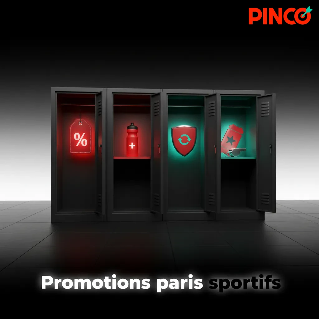 Bannière promotions paris sportifs: pari gratuit 250 $, boost combinés, cashback, boost esport, offre cricket.