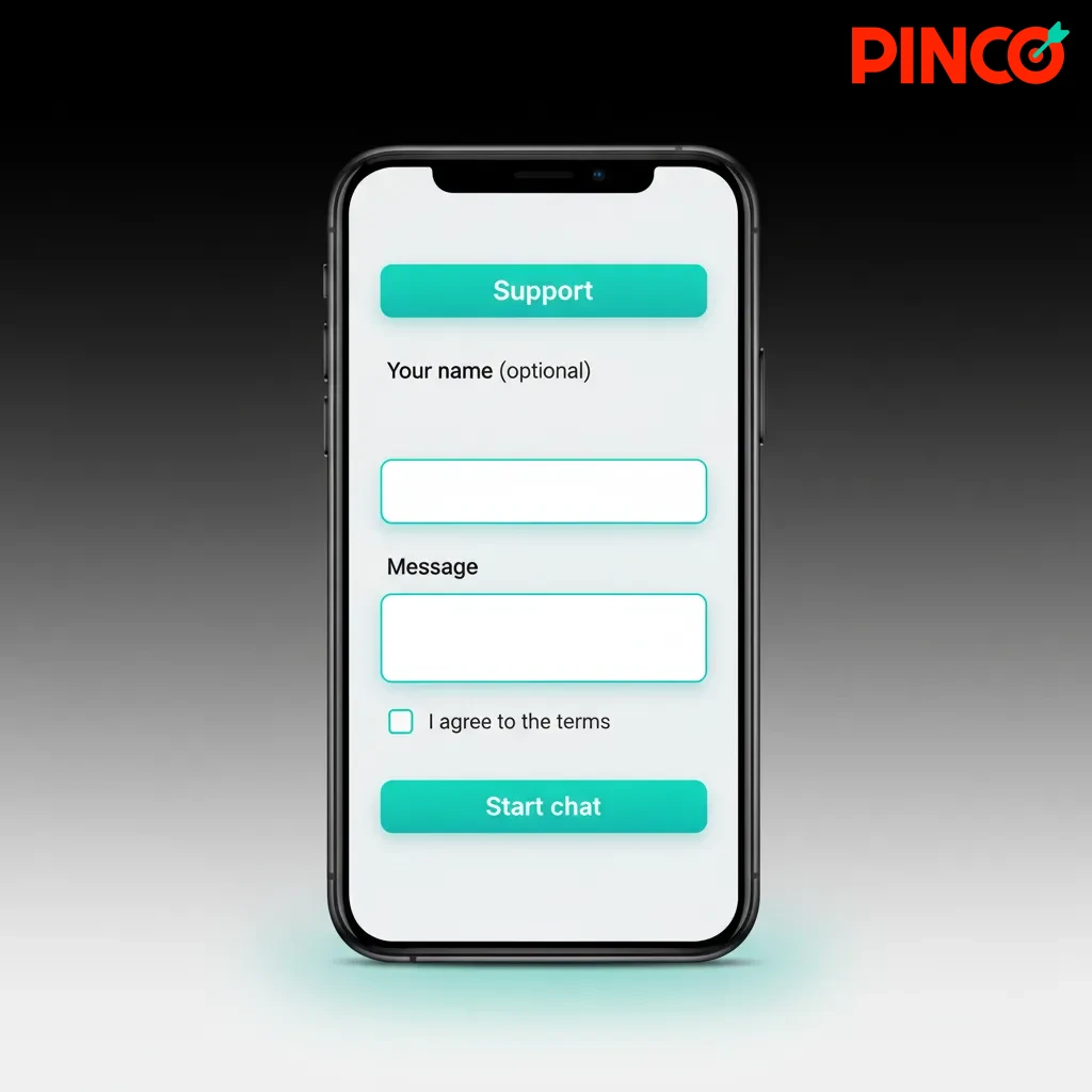 Écran de connexion de l’app Pinco: courriel, mot de passe, bouton Connexion et option Rester connecté.