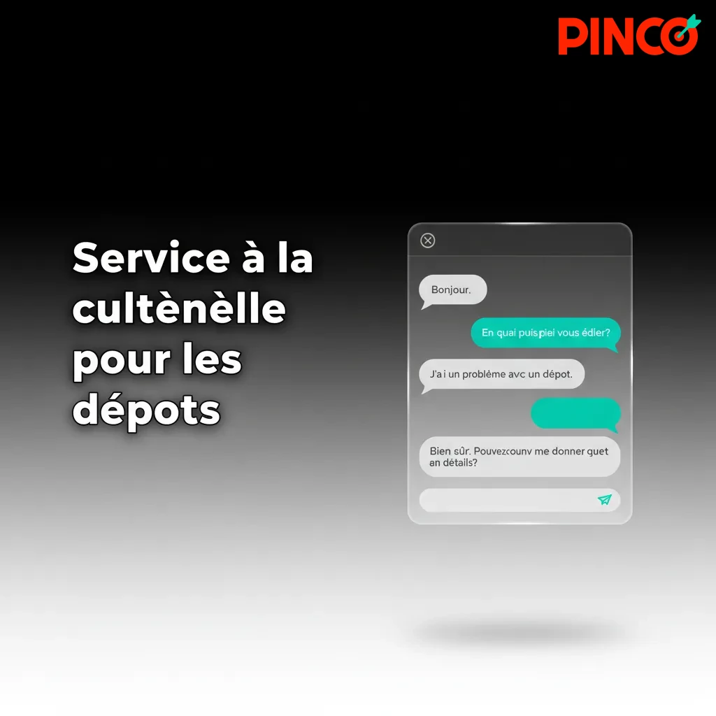 Bannière service à la clientèle 24/7 pour dépôts, options: clavardage, courriel, téléphone, WhatsApp et centre d’aide.