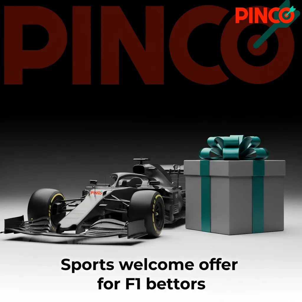F1 race car beside sportsbook welcome offer card shown during sign-up; terms apply.