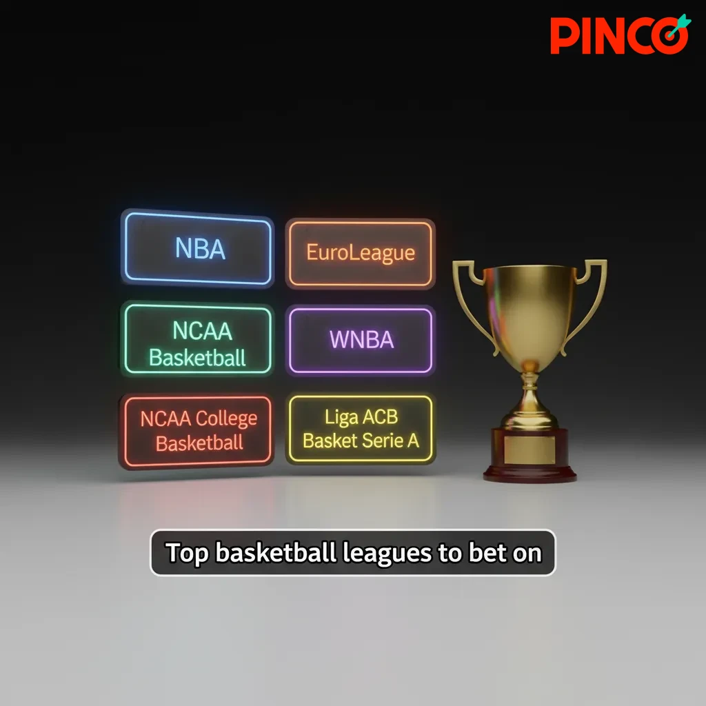 Top basketball leagues to bet on: NBA, WNBA, NCAA D1, CEBL, EuroLeague, EuroCup, FIBA World Cup and qualifiers.