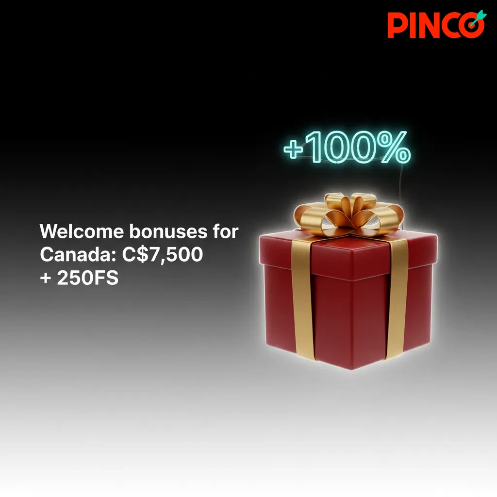 Welcome bonuses for Canada: up to C$7,500 + 250FS for casino; extra sports first-bet funds. Opt in and deposit to claim.