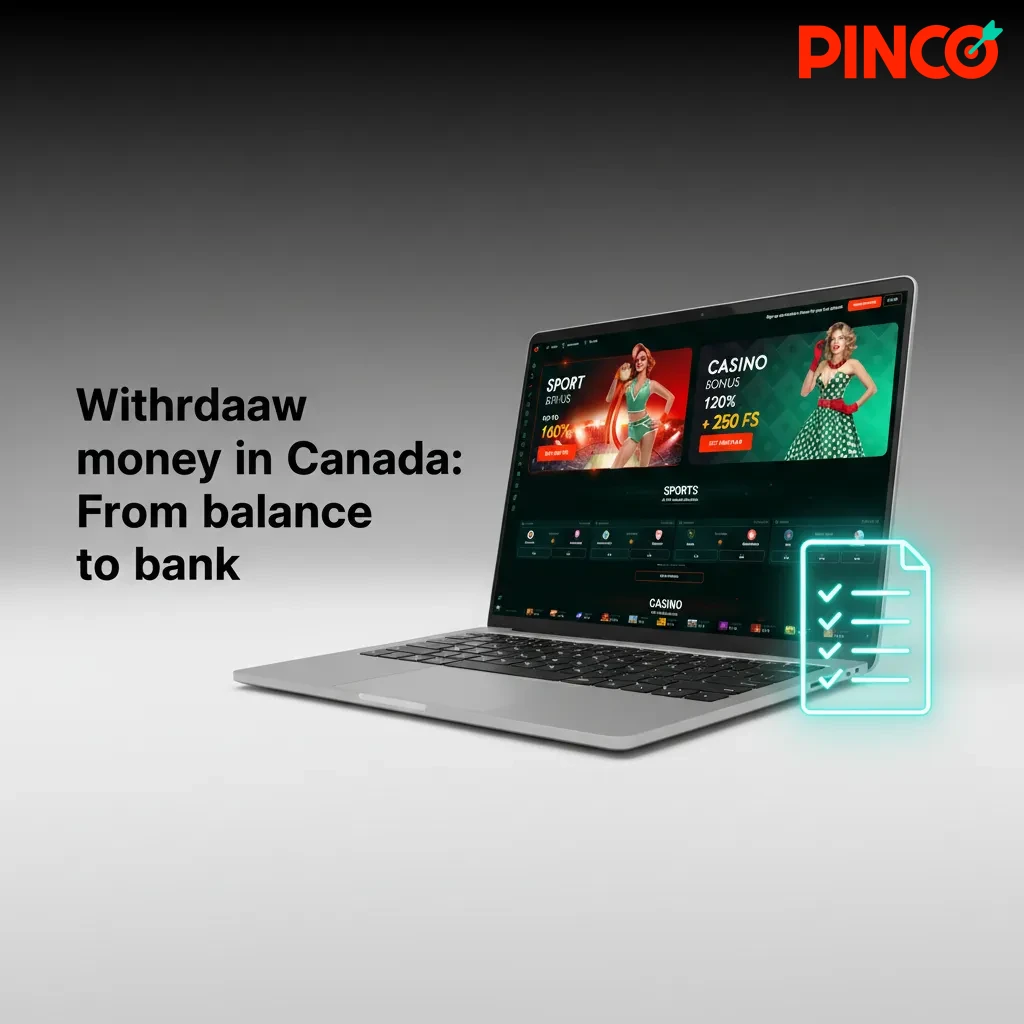 Canadian withdrawal UI: choose Interac e-Transfer, bank transfer, or card; enter amount, confirm 2FA, track status.