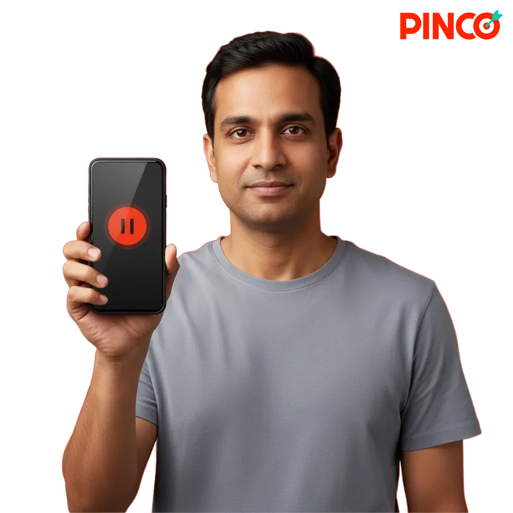 Your Safety Comes First banner, shield and icons for limits, time-outs, self-exclusion, and reality checks at Pinco Canada.