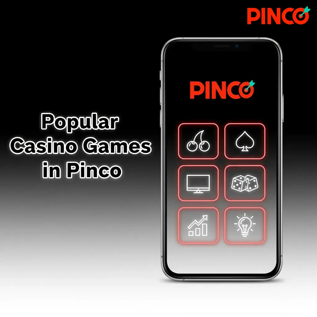 Grid of popular Pinco casino games: Book of Dead, Gates of Olympus, Mega Moolah, with filters and provider logos.