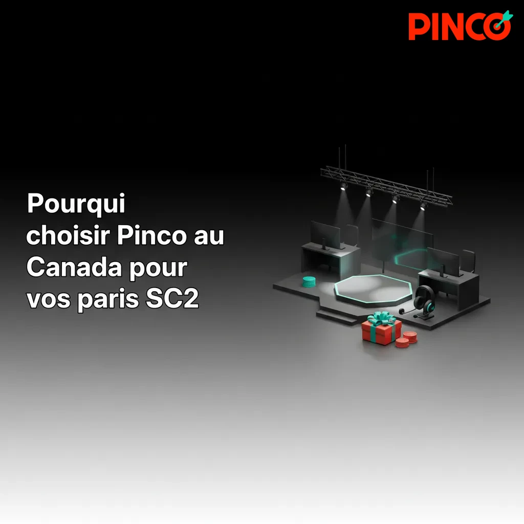 Bannière Pinco Canada paris SC2: bonus jusqu’à 7 500 C$ + 250 FS, Interac et autres paiements, app, support 24/7.