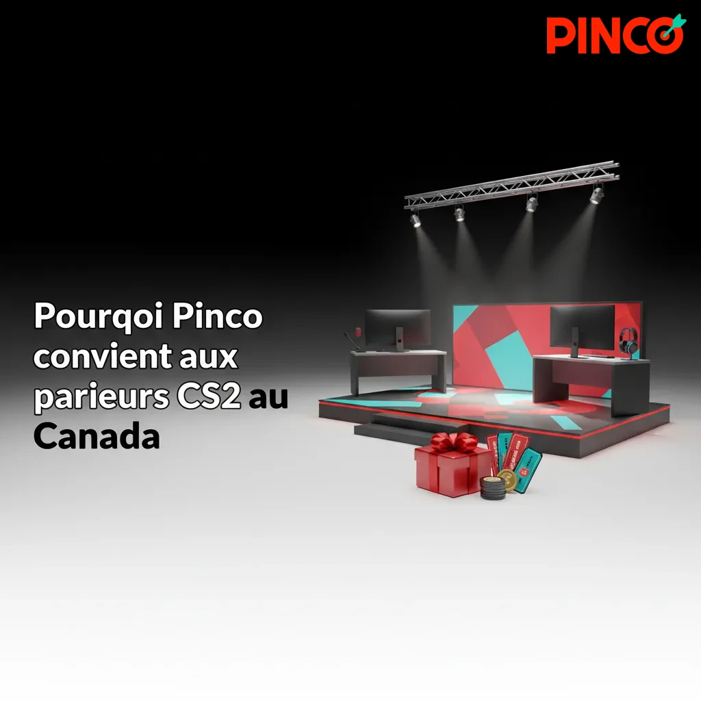 Promo Pinco pour parieurs CS2 au Canada: bonus 7 500 C$ + 250FS, paiements locaux, retraits rapides app mobile, cotes fortes.