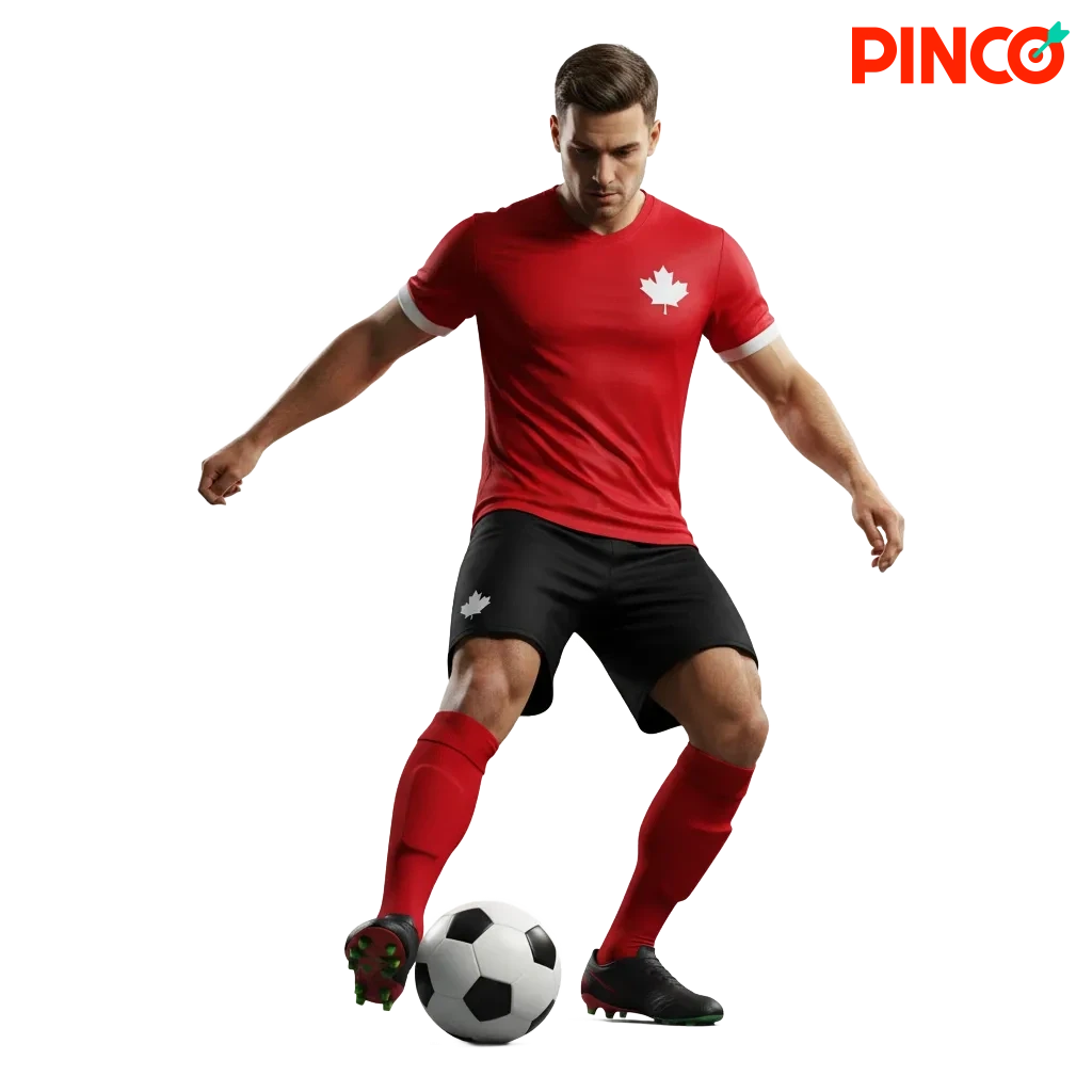 Pinco Football betting in Canada, with pre-match and live bets, C$7,500 sports bonus and 250 free spins on all devices