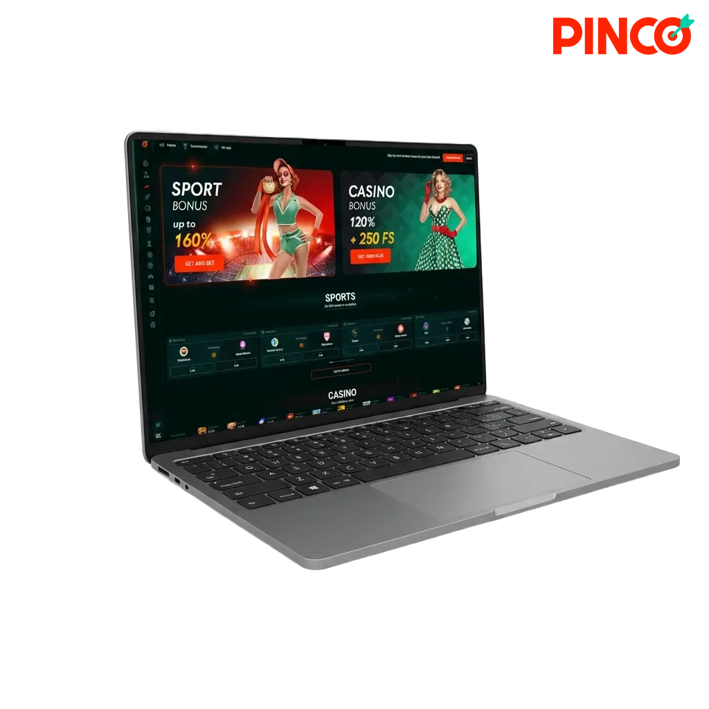 Télécharger Pinco pour PC Windows/macOS: paris sportifs, casino; plein écran, chargements rapides, stable.