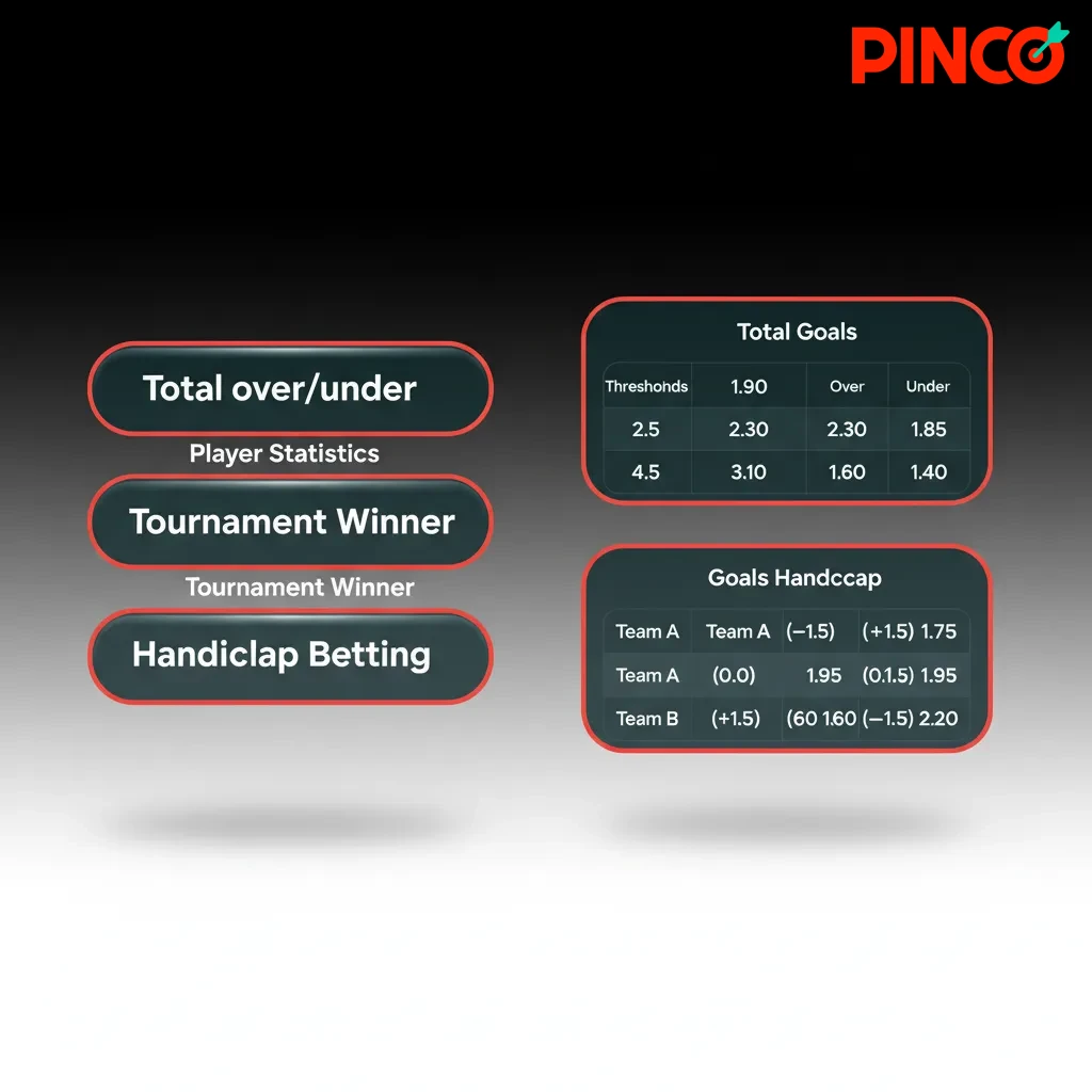 Infographic explaining Single, Express, and System bets on Pinco, comparing risk, payout, and variance.