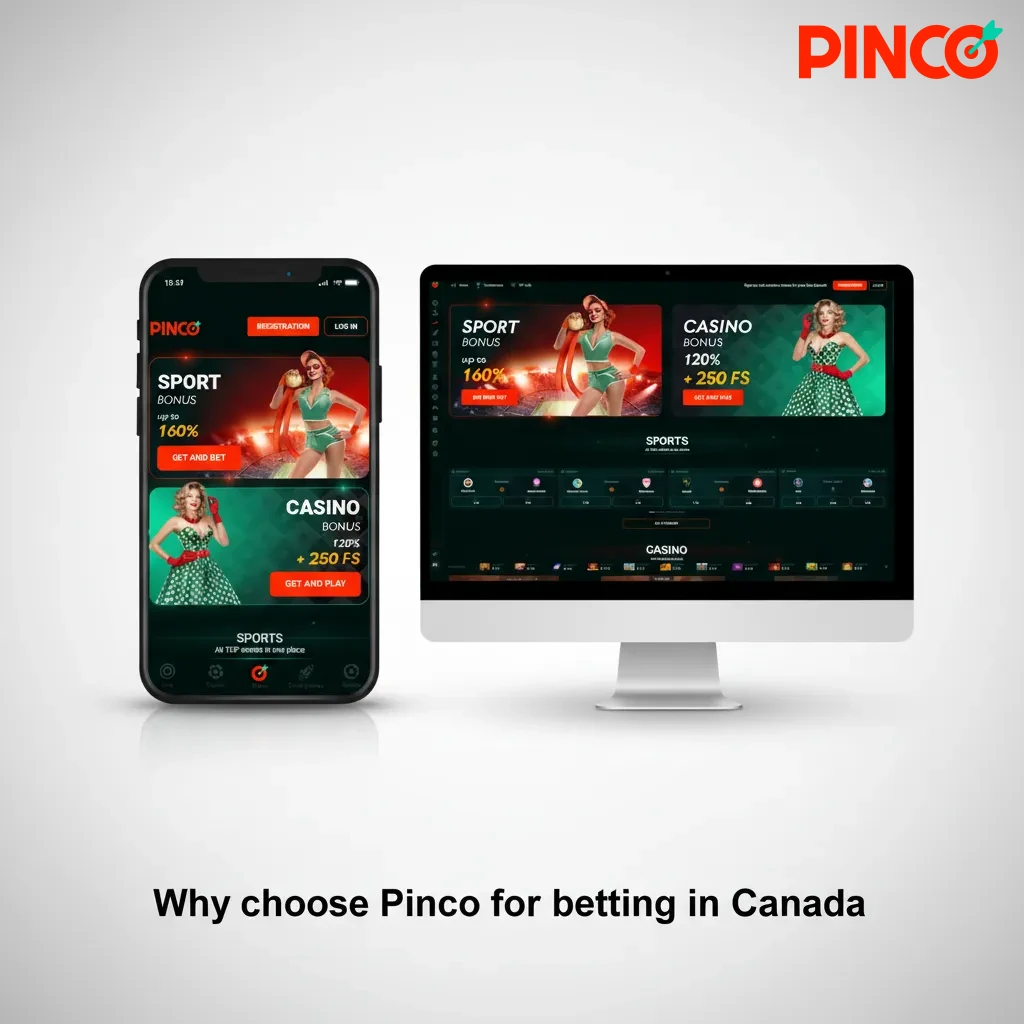 Pinco Canada betting features: Interac payouts, smart bet slip with cashout, deep hockey odds, 24/7 English/French support.