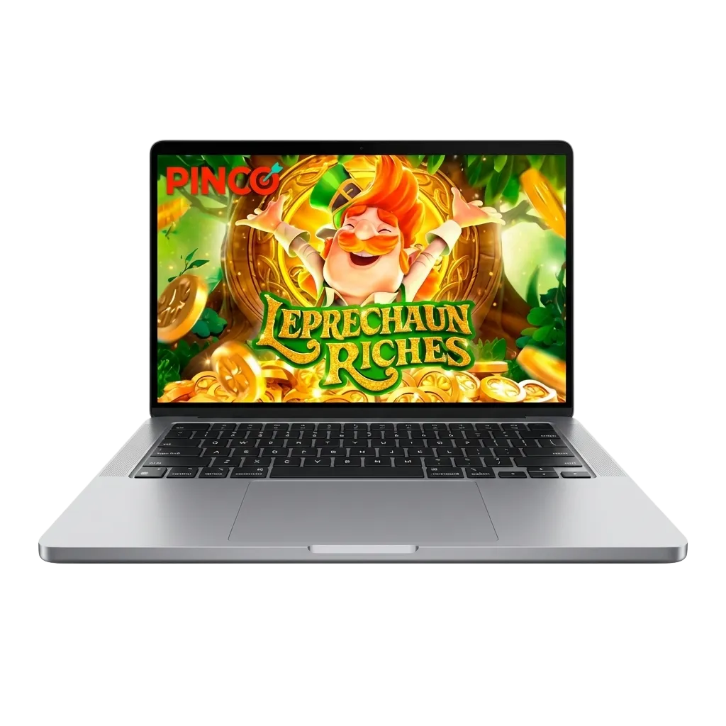Leprechaun Riches slot game interface showing Irish-themed symbols, reels, and bonus features on Pinco casino platform