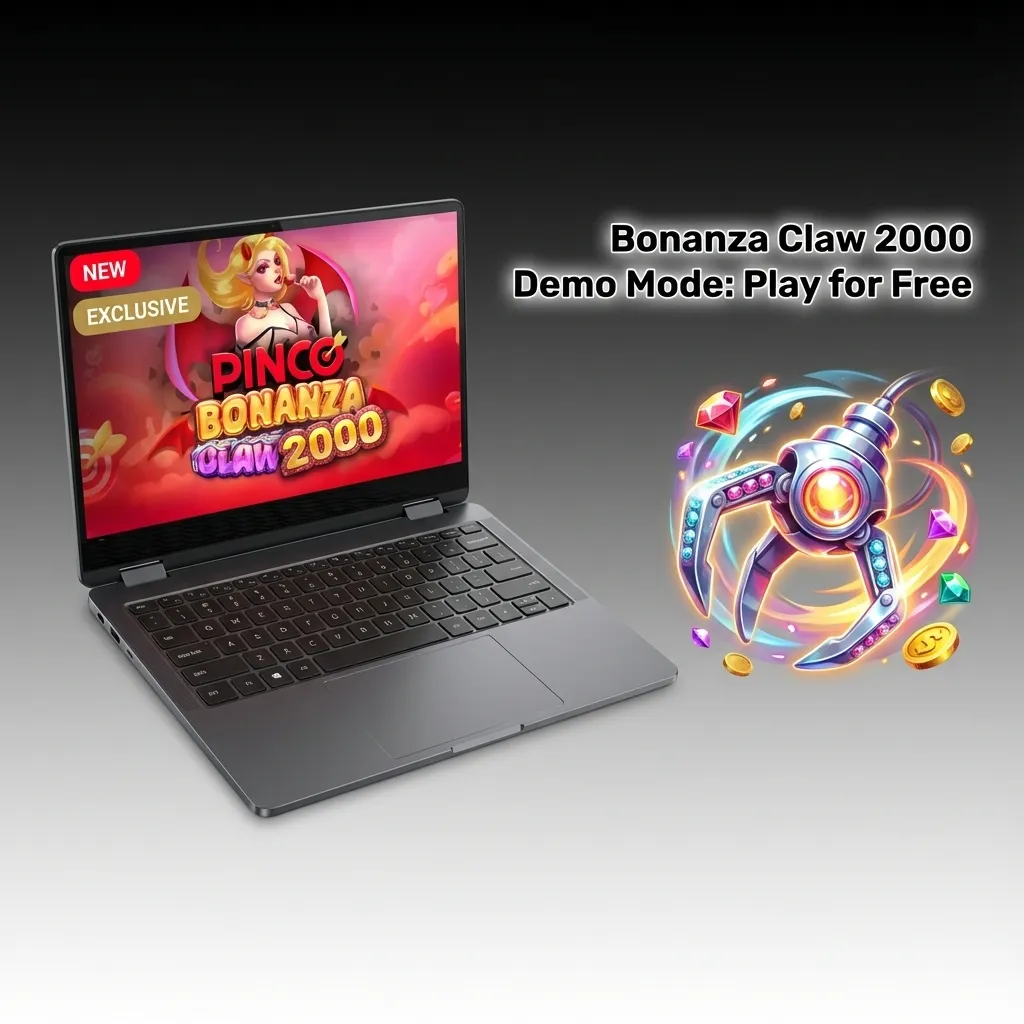 Player testing Bonanza Claw 2000 slot game in free demo mode on Pinco casino platform with virtual credits displayed