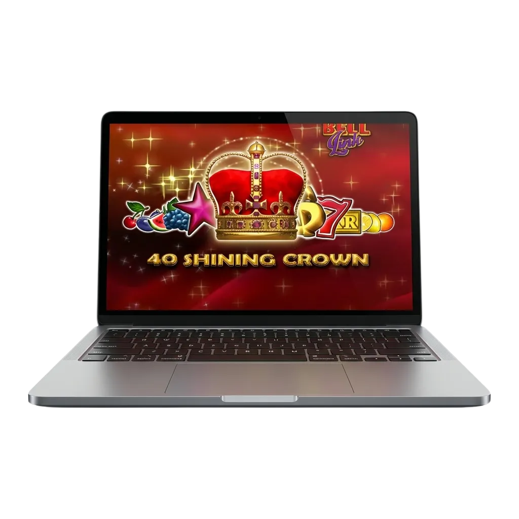 Slot machine game 40 Shining Crown Bell Link with fruit symbols and progressive link system on casino platform