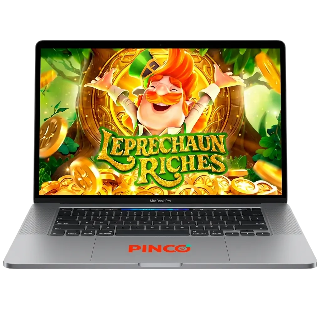 Irish-themed Leprechaun Riches slot game with 97% RTP, medium volatility, and generous bonus offers at Pinco Casino Canada