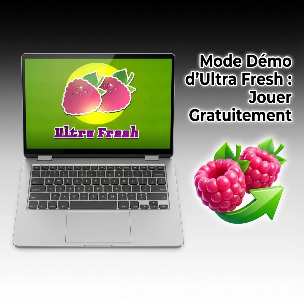 Écran du mode démo d'Ultra Fresh sur Pinco avec solde fictif pour tester le jeu gratuitement