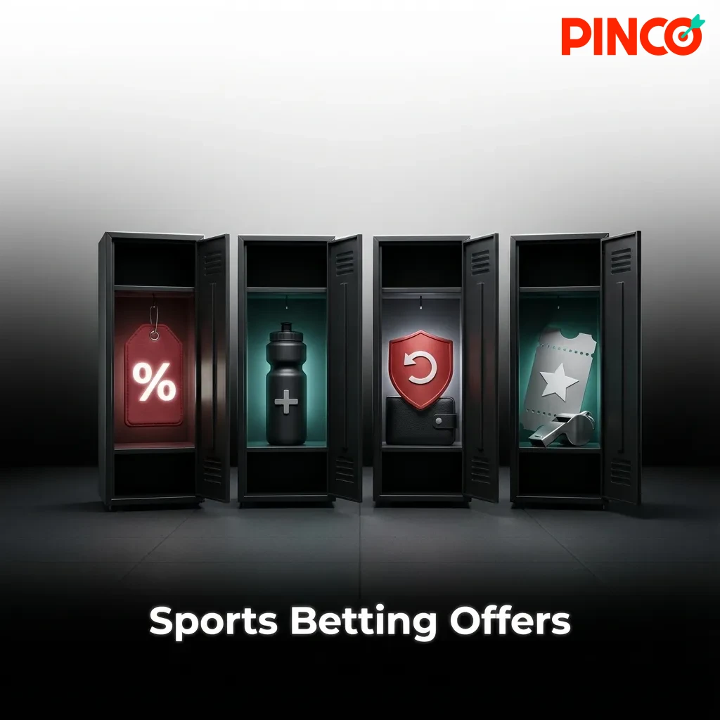 Sports betting promotions showing accumulator bonuses, risk-free hockey bets, live betting cashback, and combo boost offers.