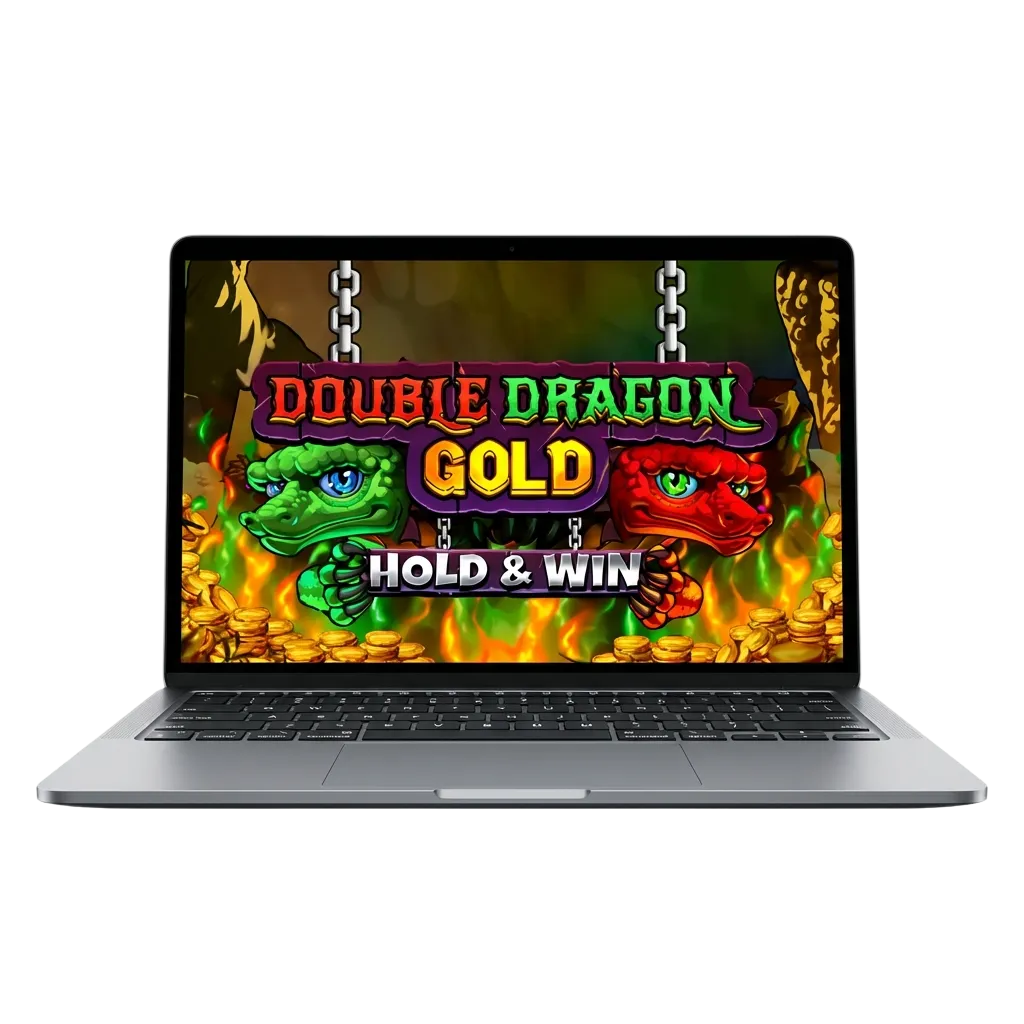 Double Dragon Gold slot game interface showing Hold & Win mechanics and bonus features at Pinco Casino Canada